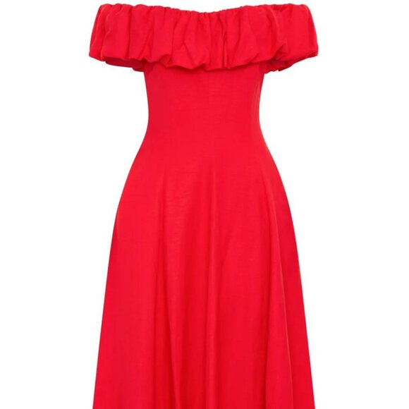Nicholas Yara Puff Off-the-Shoulder A-Line Maxi Dress - Picture 2 of 5
